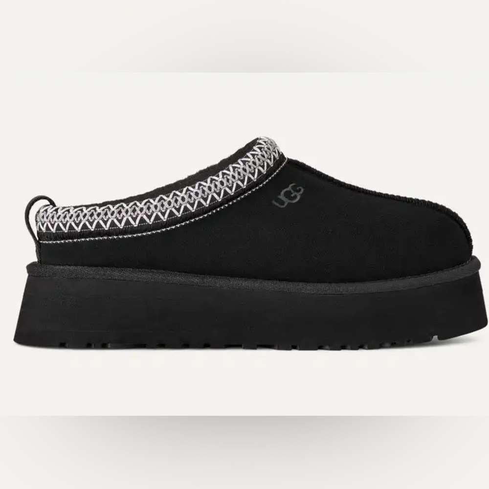 Women's Ugg Tazz Platform Slippers color black brand new never worn with box